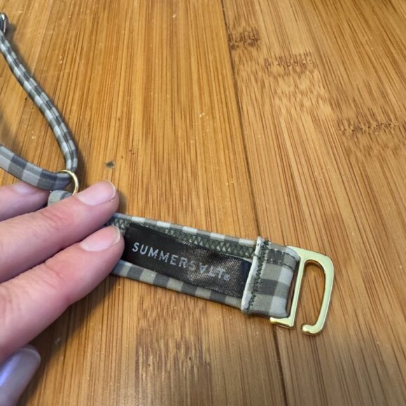 Summersalt Triangle Top and Lace-Up High Leg High Rise Bikini Bottom Gingham - Picture 10 of 10